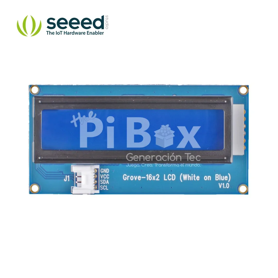 [CEL-SS-007] Pantalla LCD 16 x 2 Blanco y azul - Grove