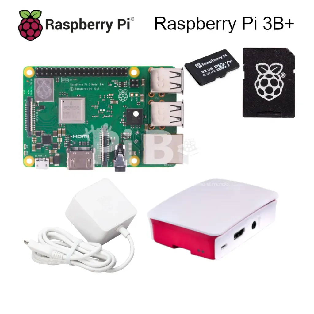 [KIT-PB-050] Kit Todo Oficial 3B+ (Blanco y rojo)