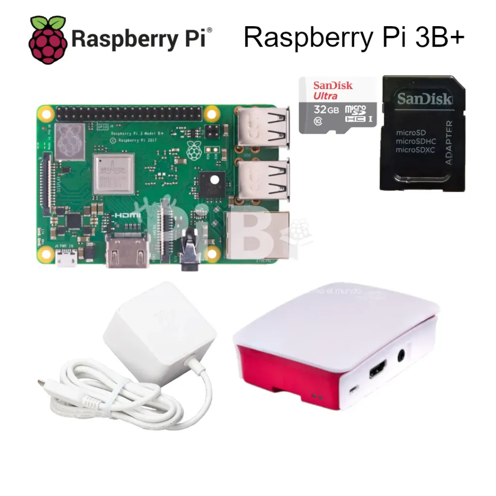 [KIT-PB-050] Kit Todo Oficial 3B+ (Blanco y rojo)