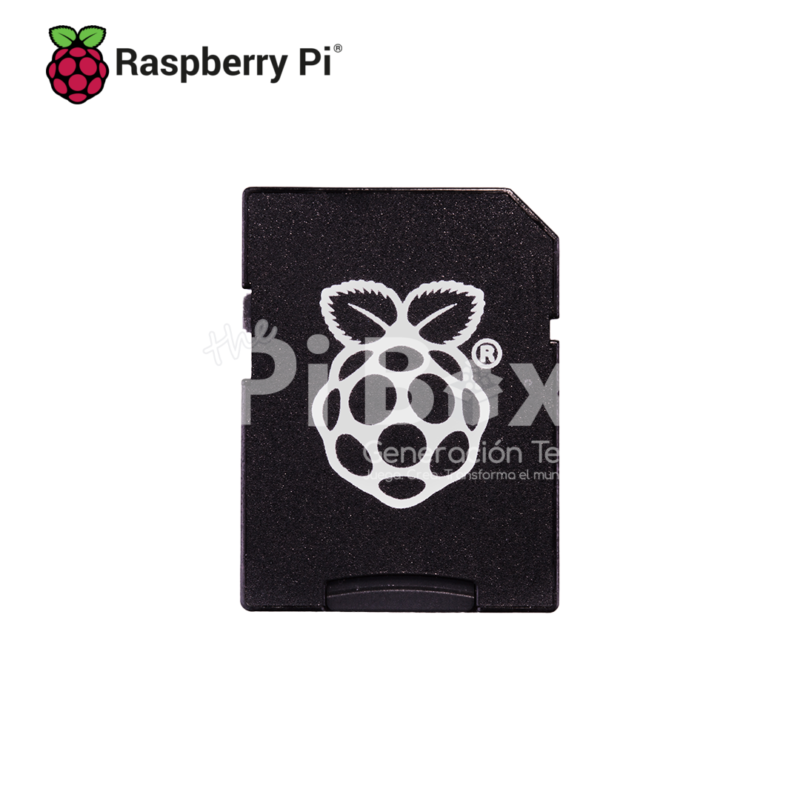 Adaptador de tarjeta micro SD a SD con logo Raspberry Pi